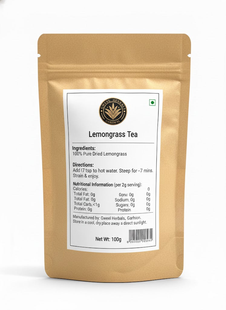 Gweel Herbals – Pure Dried Lemongrass Tea (100g)